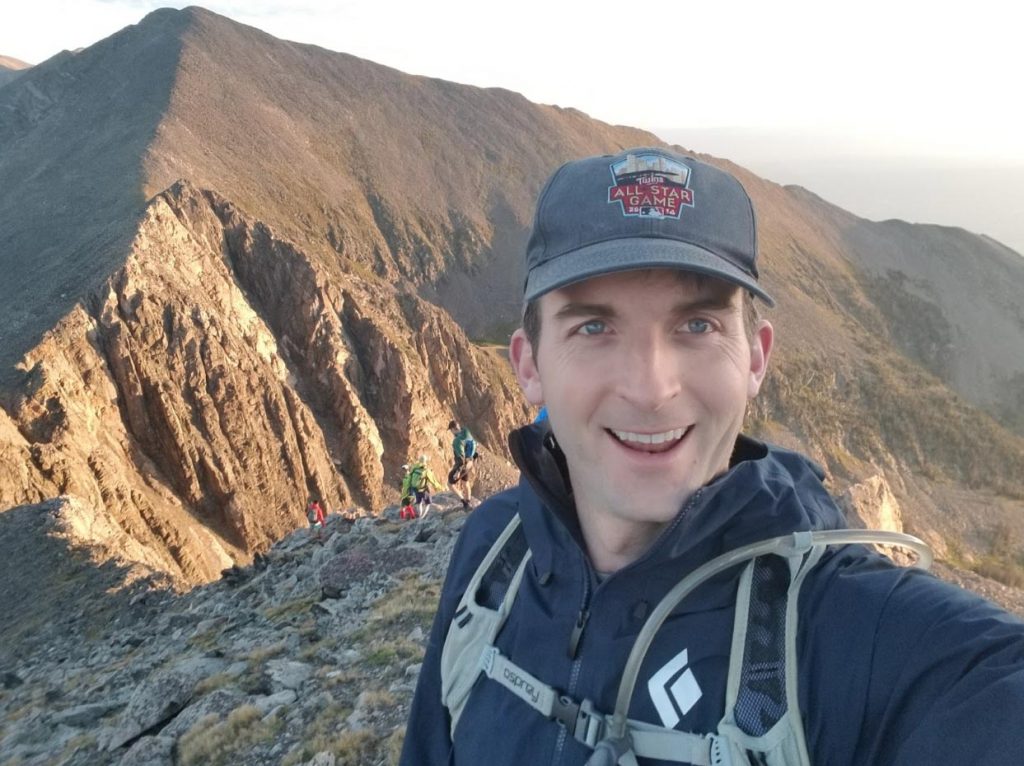 Jeff Bush on a summit