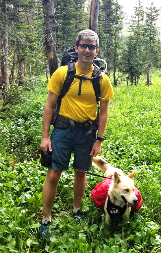 Jeff Bush with his dog Sterling