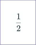 Target value - 1/2