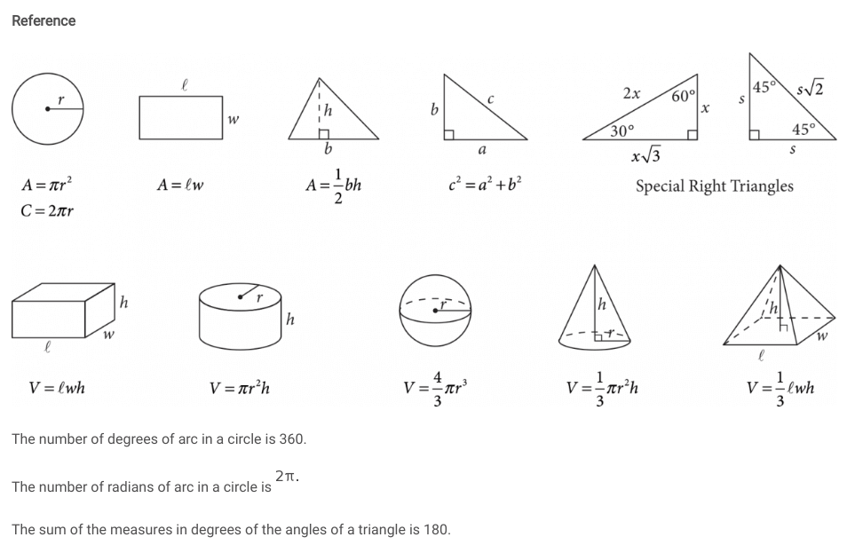 SAT Equation Reference